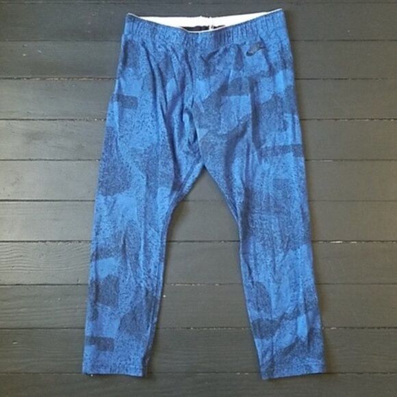 Nike blue capris  - Picture 2 of 8